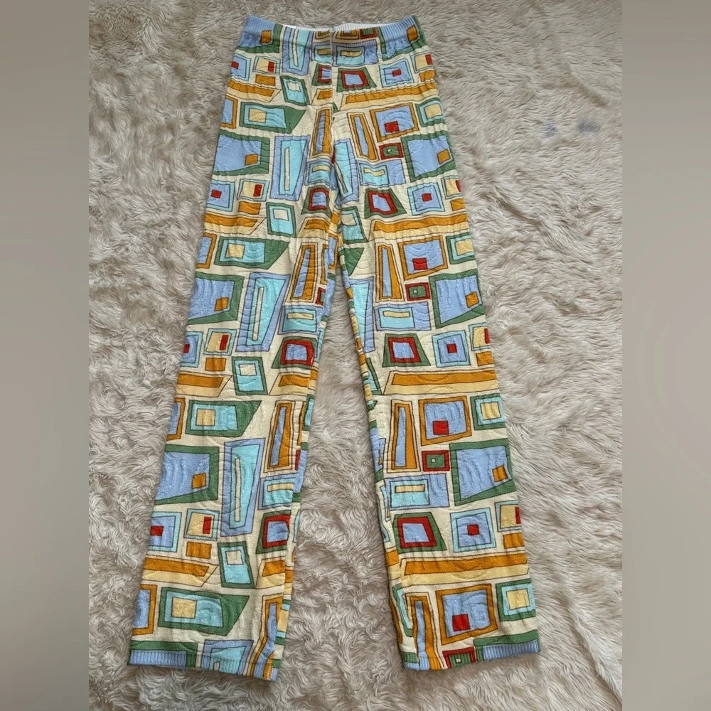 NWT House Of Sunny Pepperland Pants in Puzzle Print - Size 4